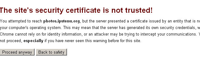 SSL Self Certification and WordPress