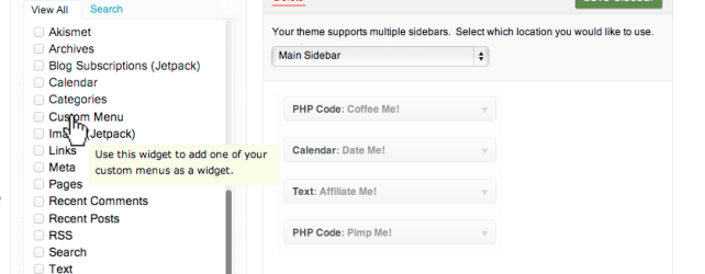 WordPress Sidebars as Menus: Part 2
