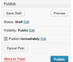 WordPress Cancel Post Button