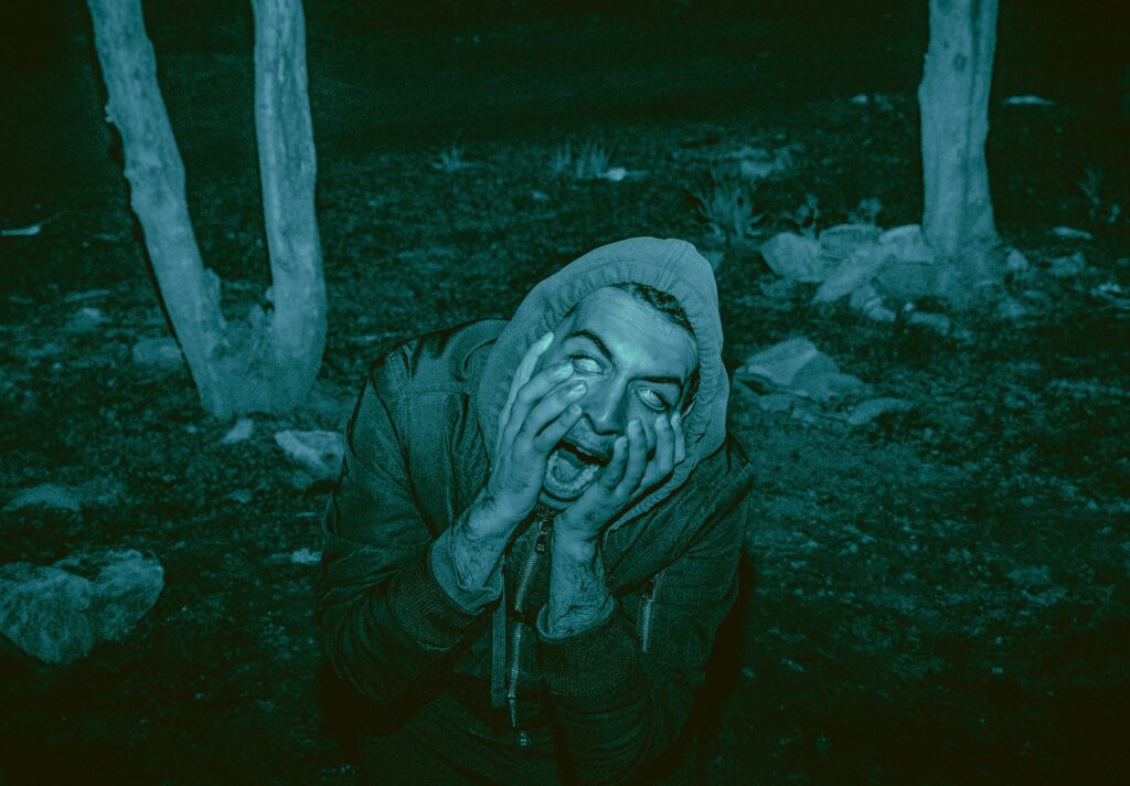 A person screaming in the woods because they don't know if their servers are up. They need an uptime monitor!